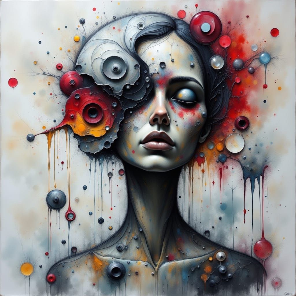 Dreamy Abstract Liquid Ink Flux