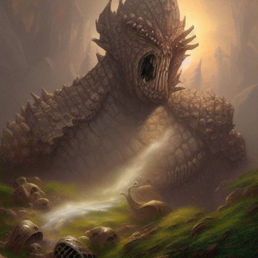 Cruel Hill Giant Headshot in Realistic Oil Painting