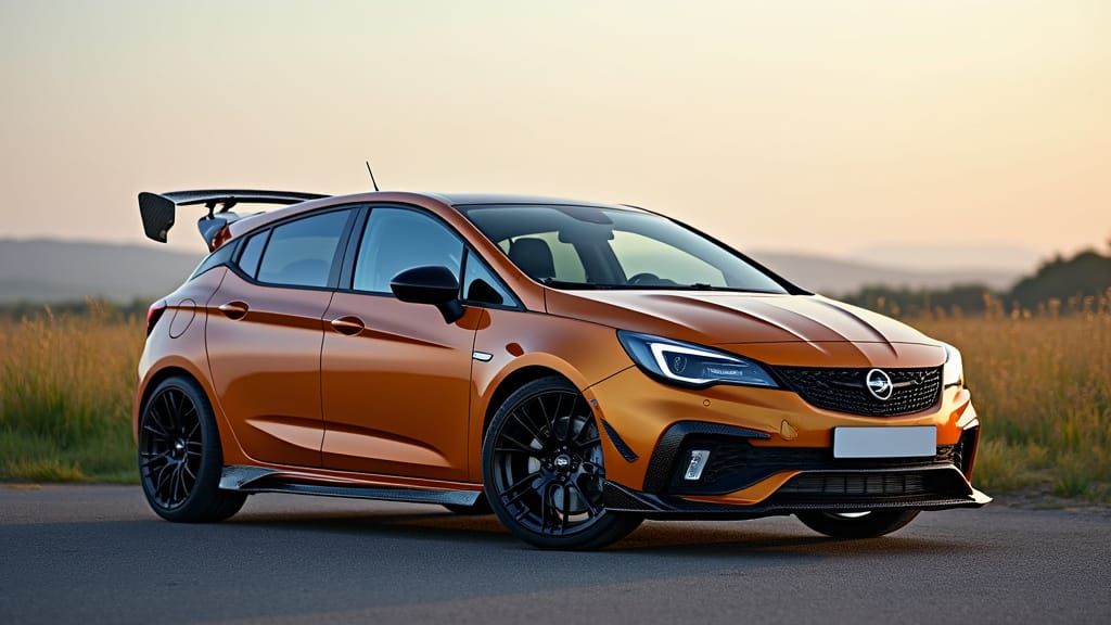 Tuned Opel Astra H in Automotive Photography Style