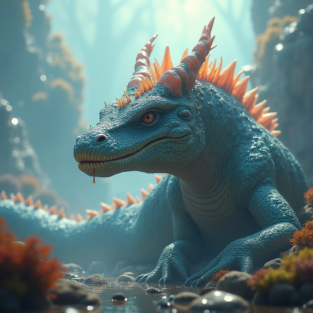 Komodo-Serpent Hybrid in a Crystalline World