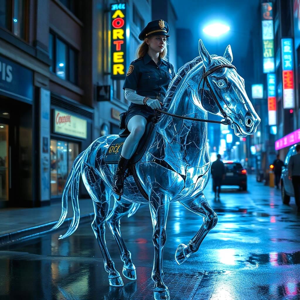 NYPD mounted police officer