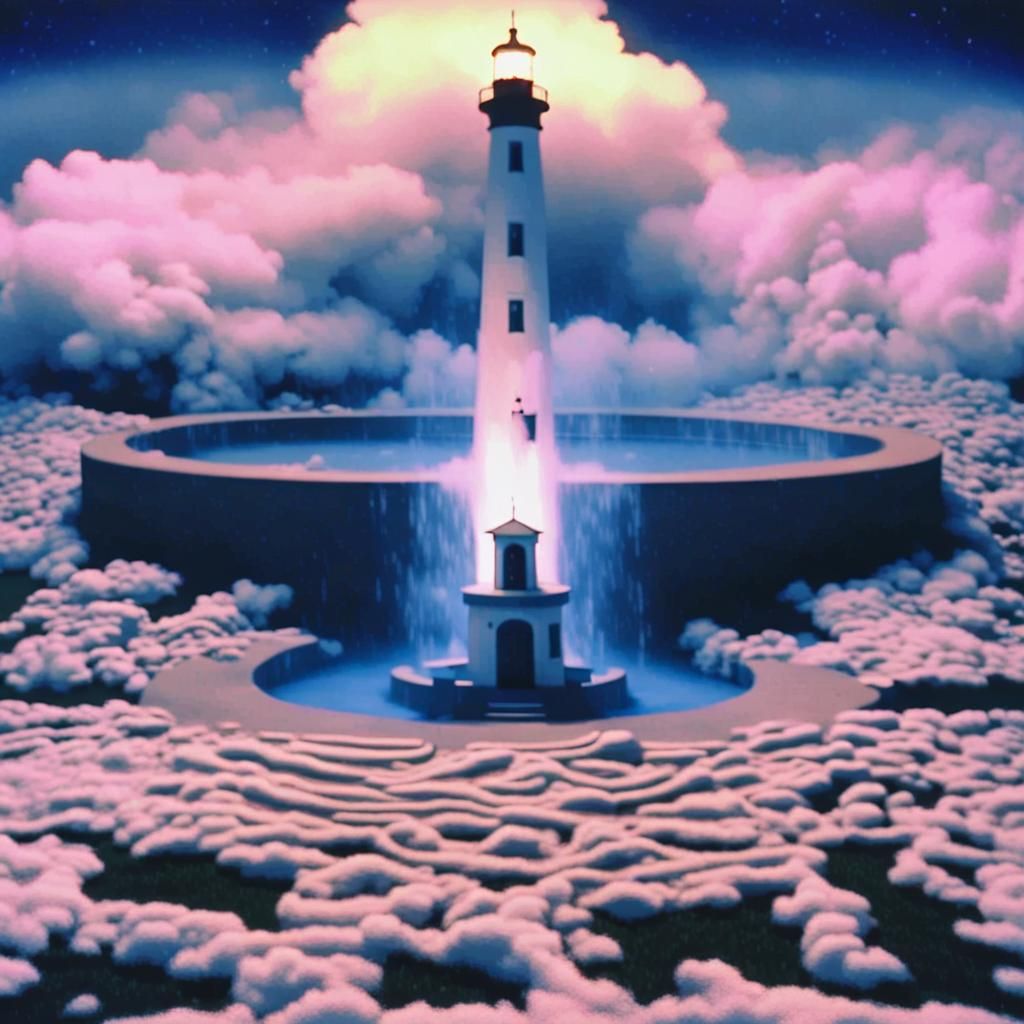 80s Liminal Bedroom at Night in VHS Style