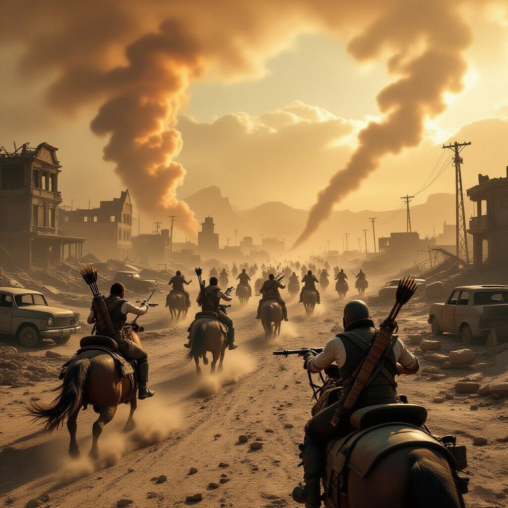 Apocalyptic Wasteland With Lovecraftian Zombies And Cobra Ri...