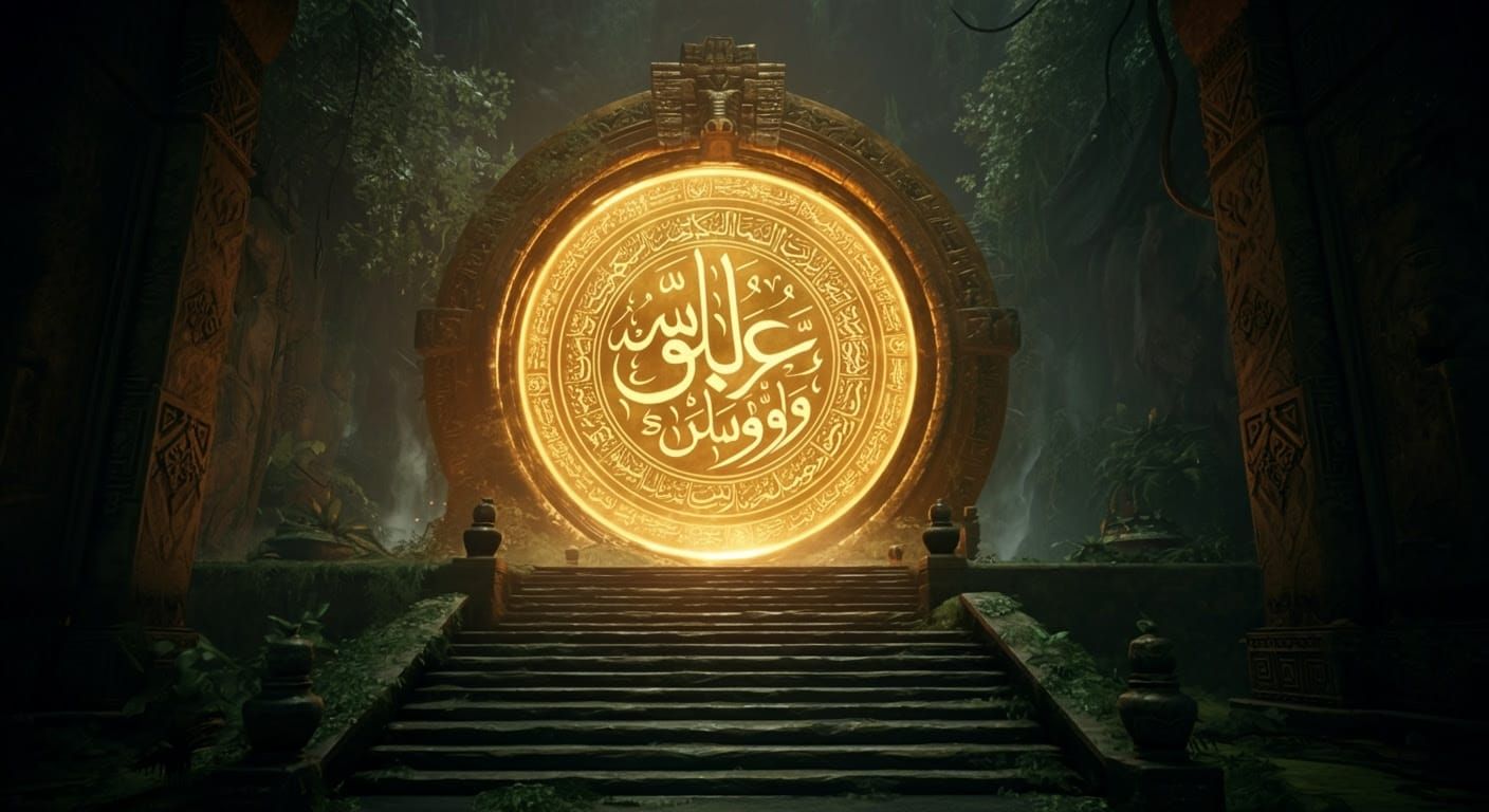 Aztec magical portal to the realm Arabian Adventures