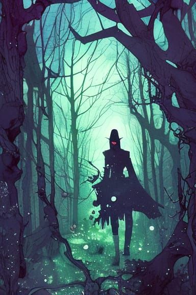 Sleepy Hollow: Dark Haze Portrait in Comic Book Style