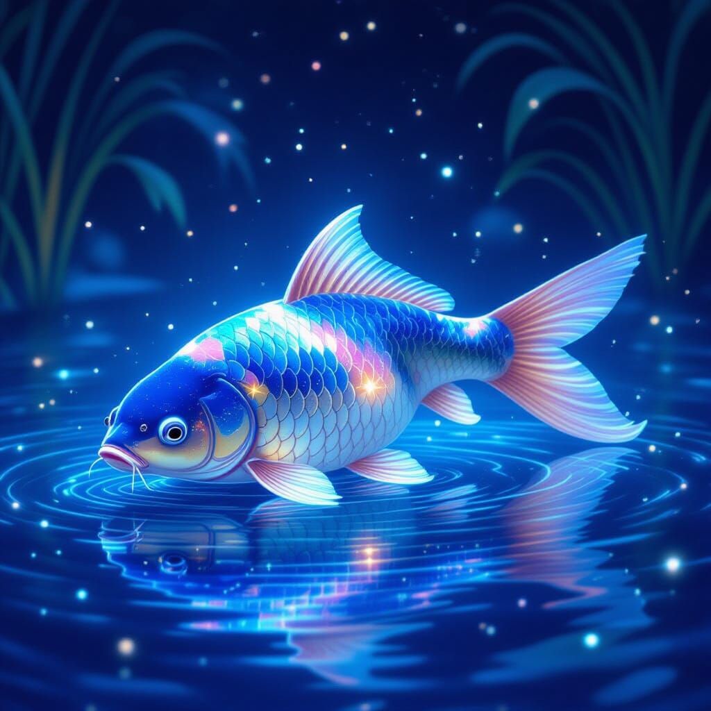 Magical Star Carp in Luminous Dream Pond