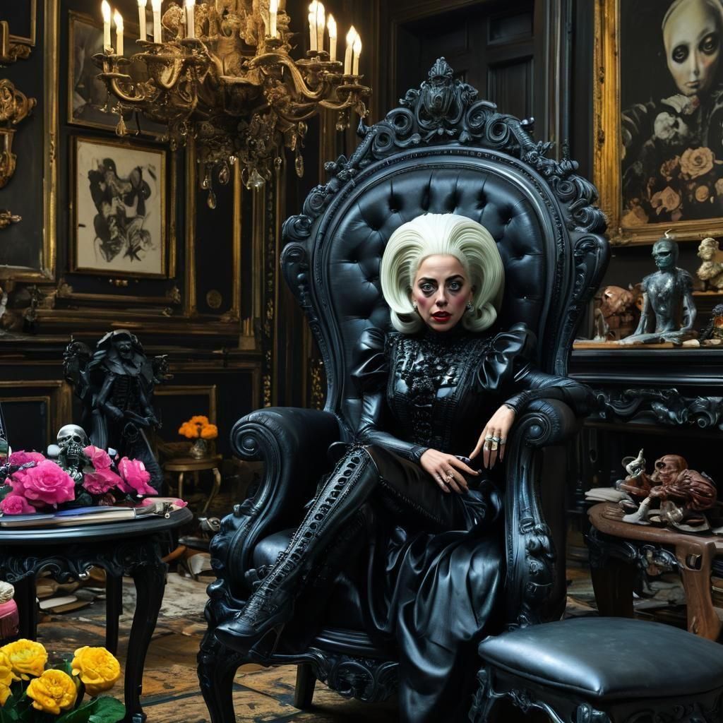 Lady Gaga as Baby Jane: Detailed Matte Painting