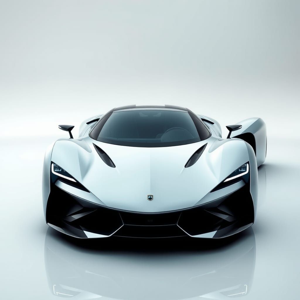 Elegant Futuristic Supercar Design