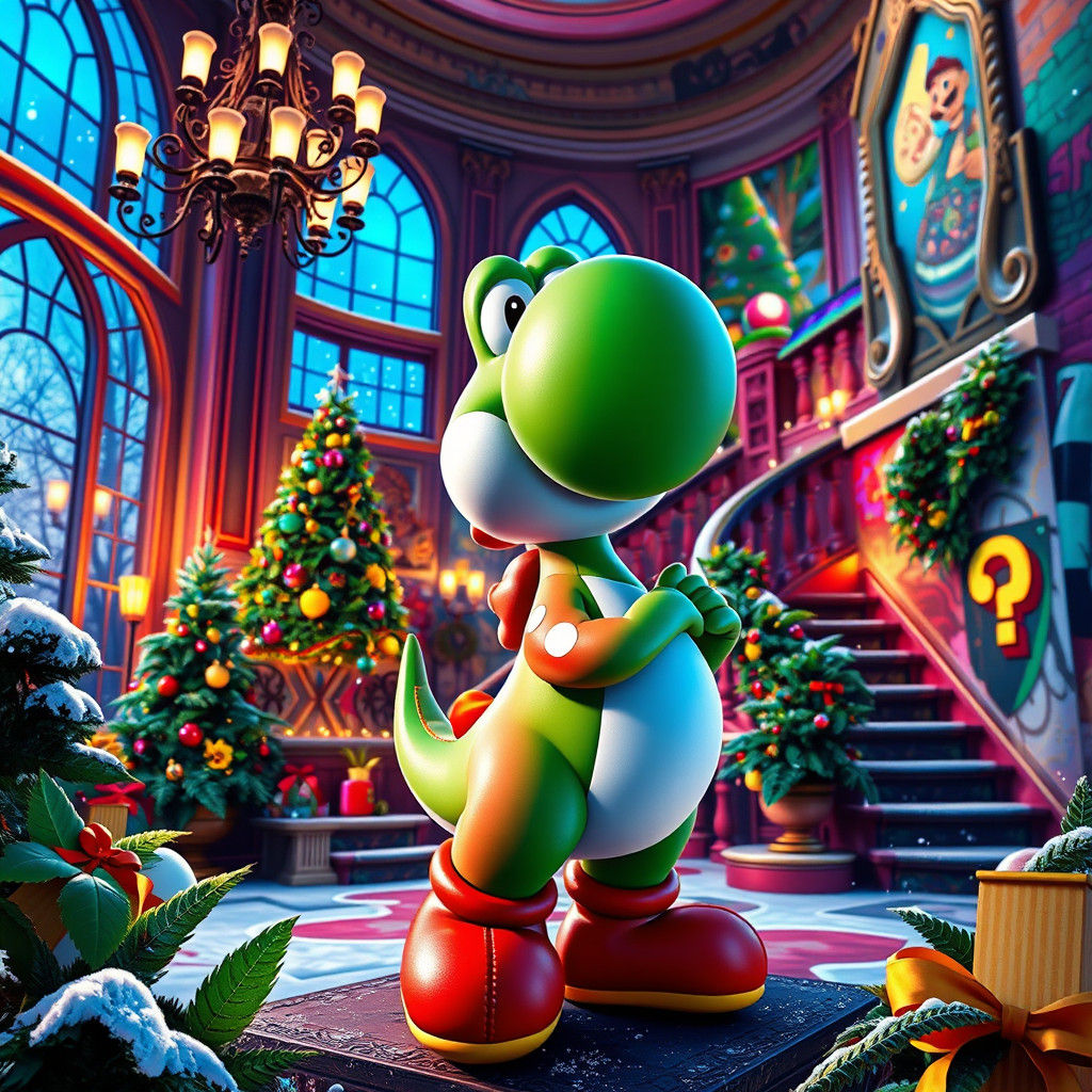 Yoshi's Christmas Mansion: Graffiti Art Dreamscape