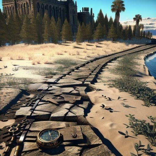 Photorealistic 3D Rendering of Coins and Bones