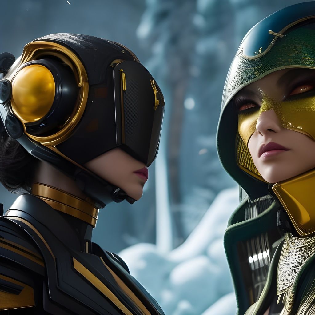 Extraterrestrial Cyborg Gremlin Portrait in Anime Style