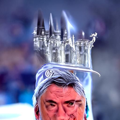 Albus Dumbledore as Carlo Ancelotti