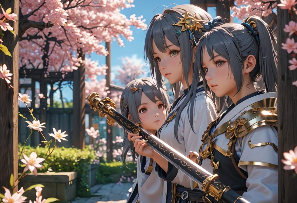 Detailed 3D Anime Art Inspired by WLOP