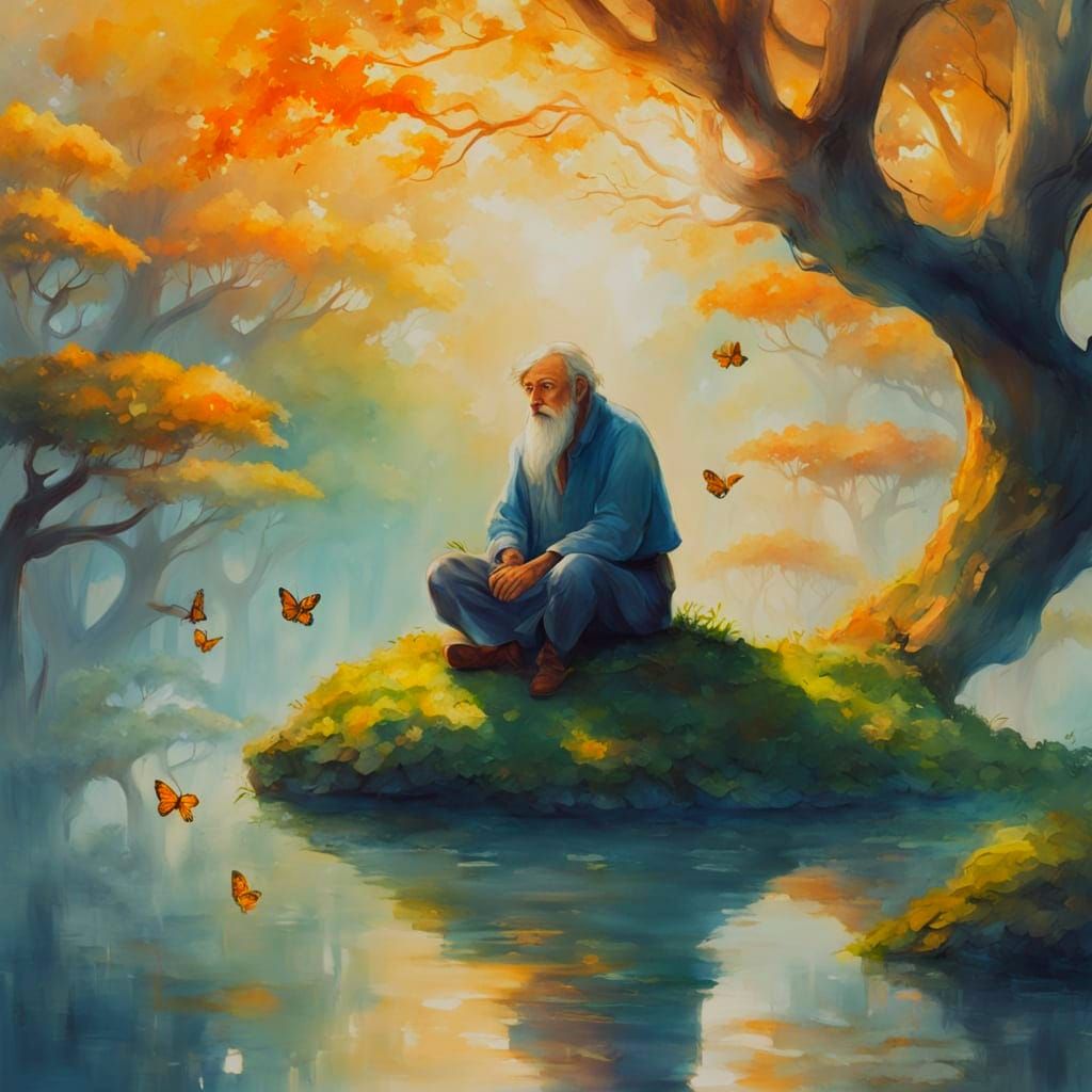 Celestial Prayer on a Floating Island