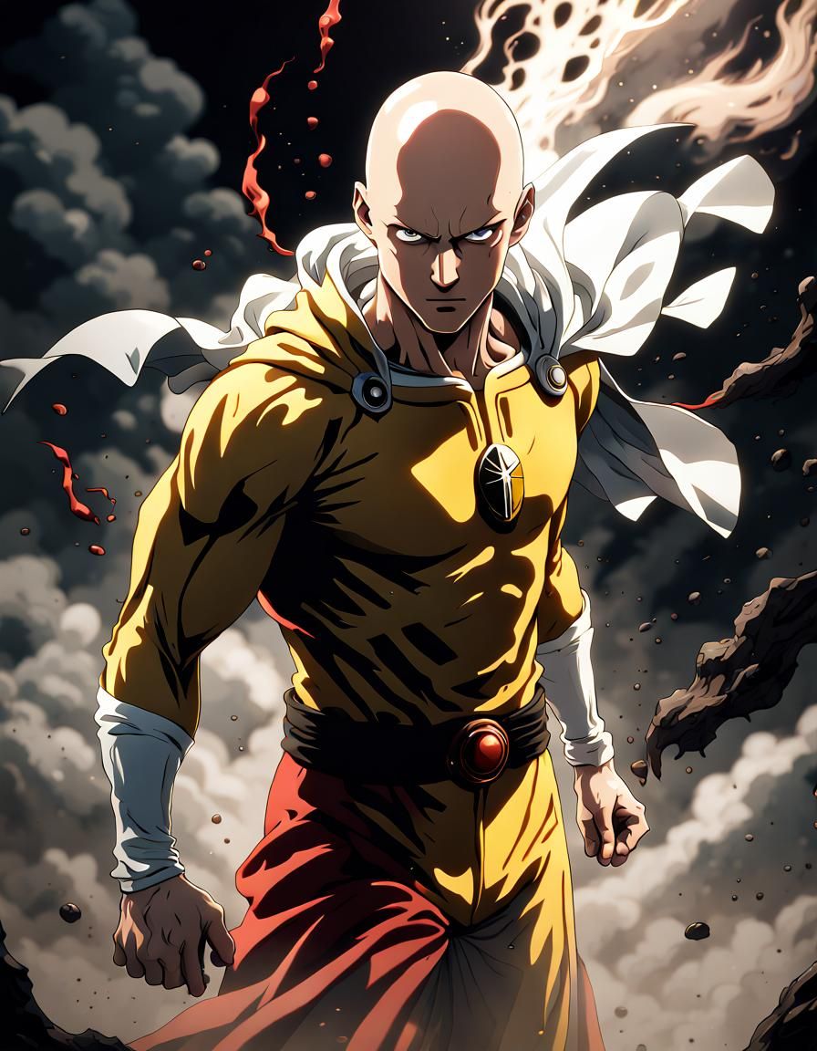One Punch Man as Voldemort in Space