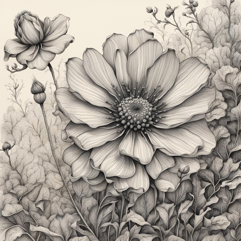 Botanical Ink Drawings