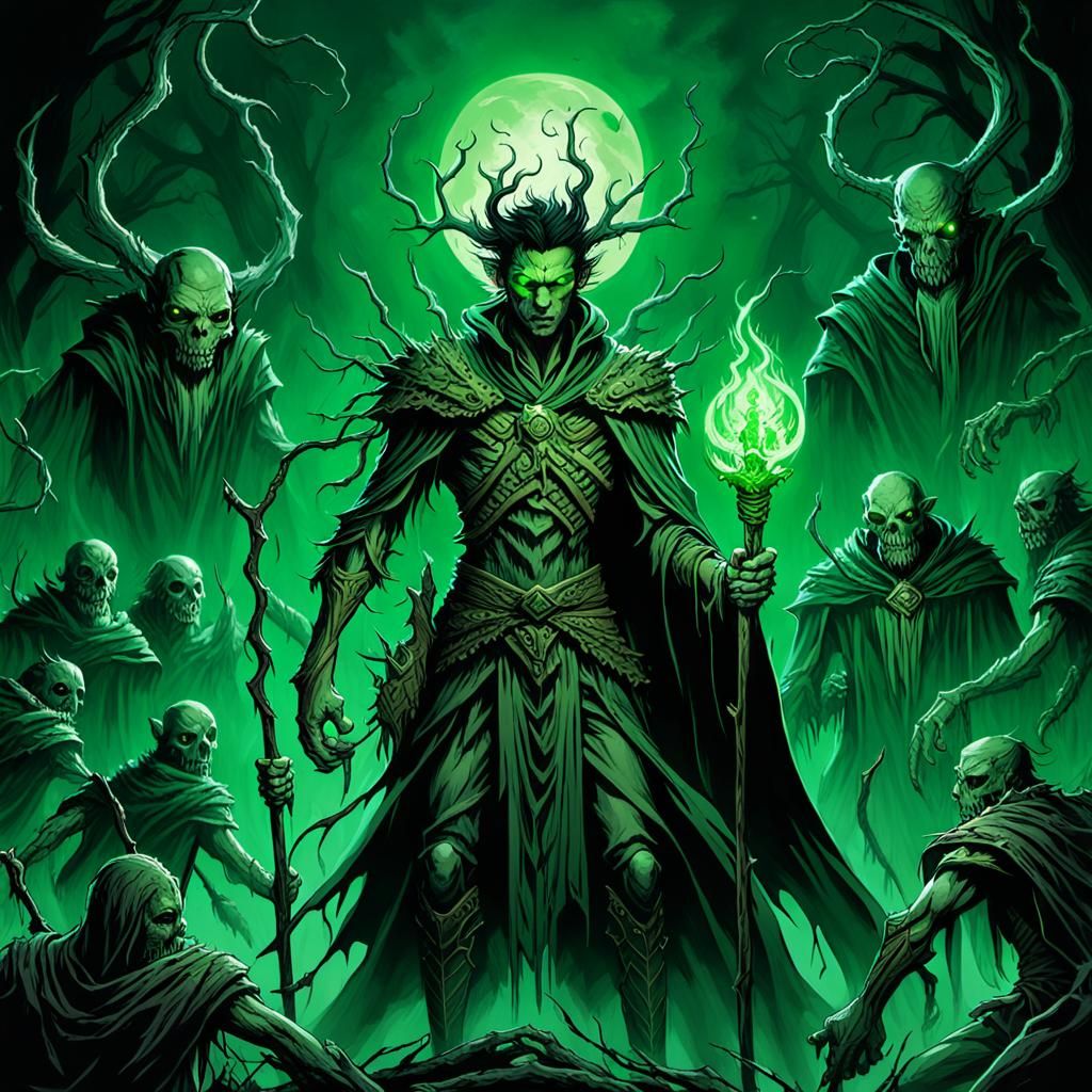 Corrupted Wood Sprite Leading Undead Army