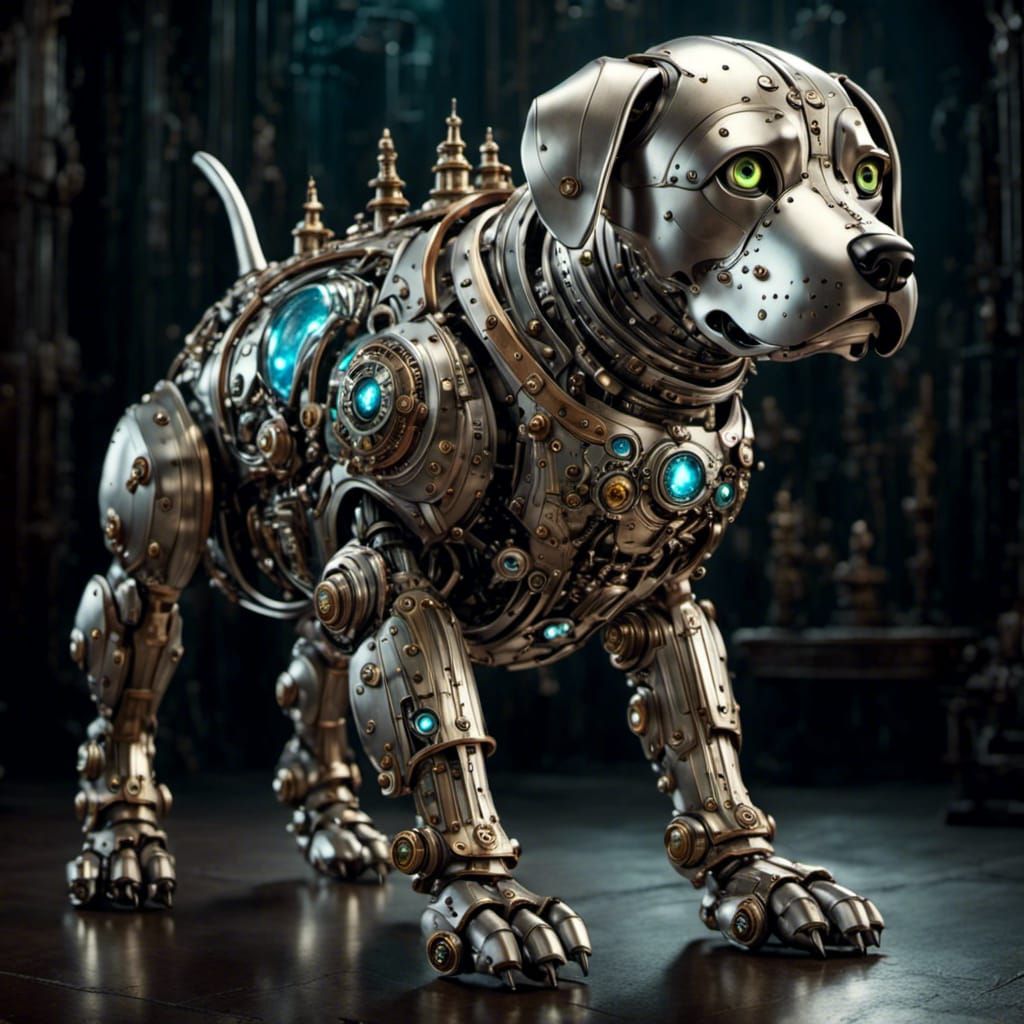 Platinum and Jewel Robotic Astro Dog