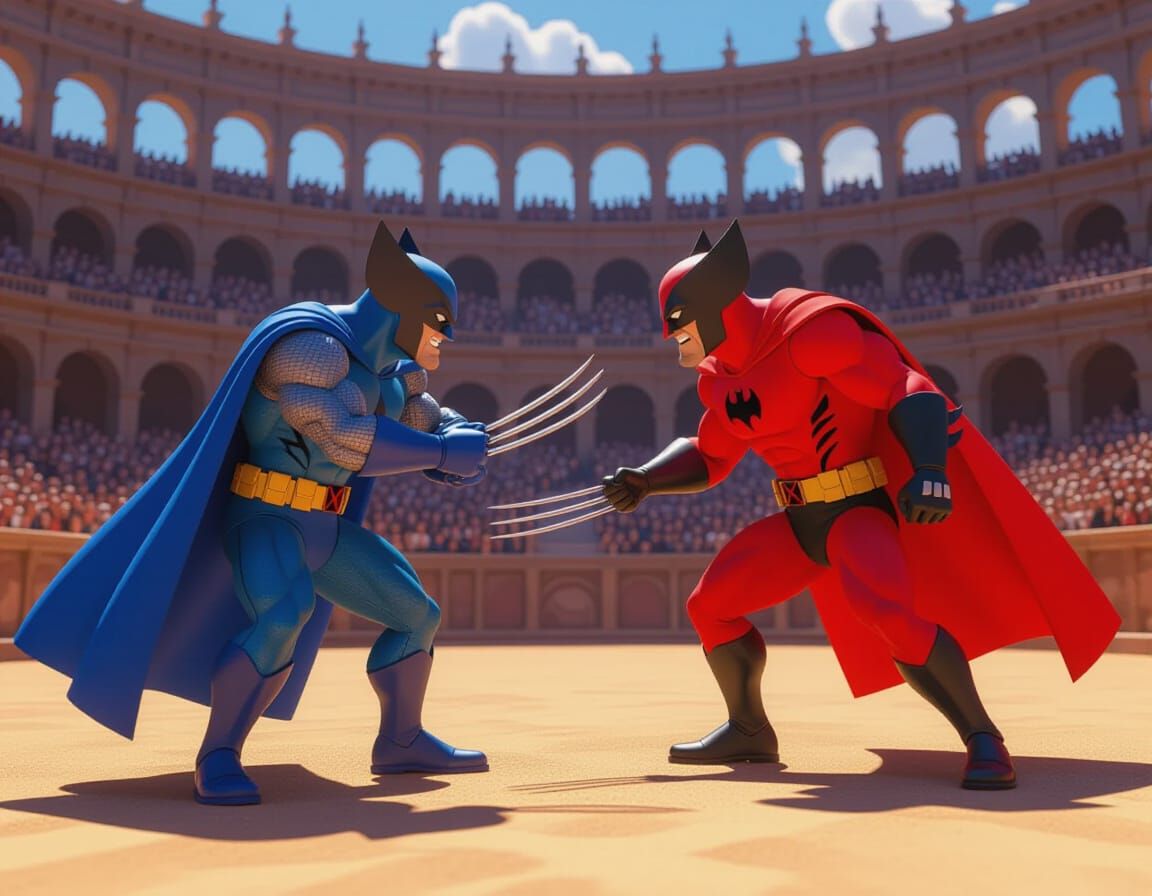 Wolverine Capture the Flag in Pixar-esque 3D Style