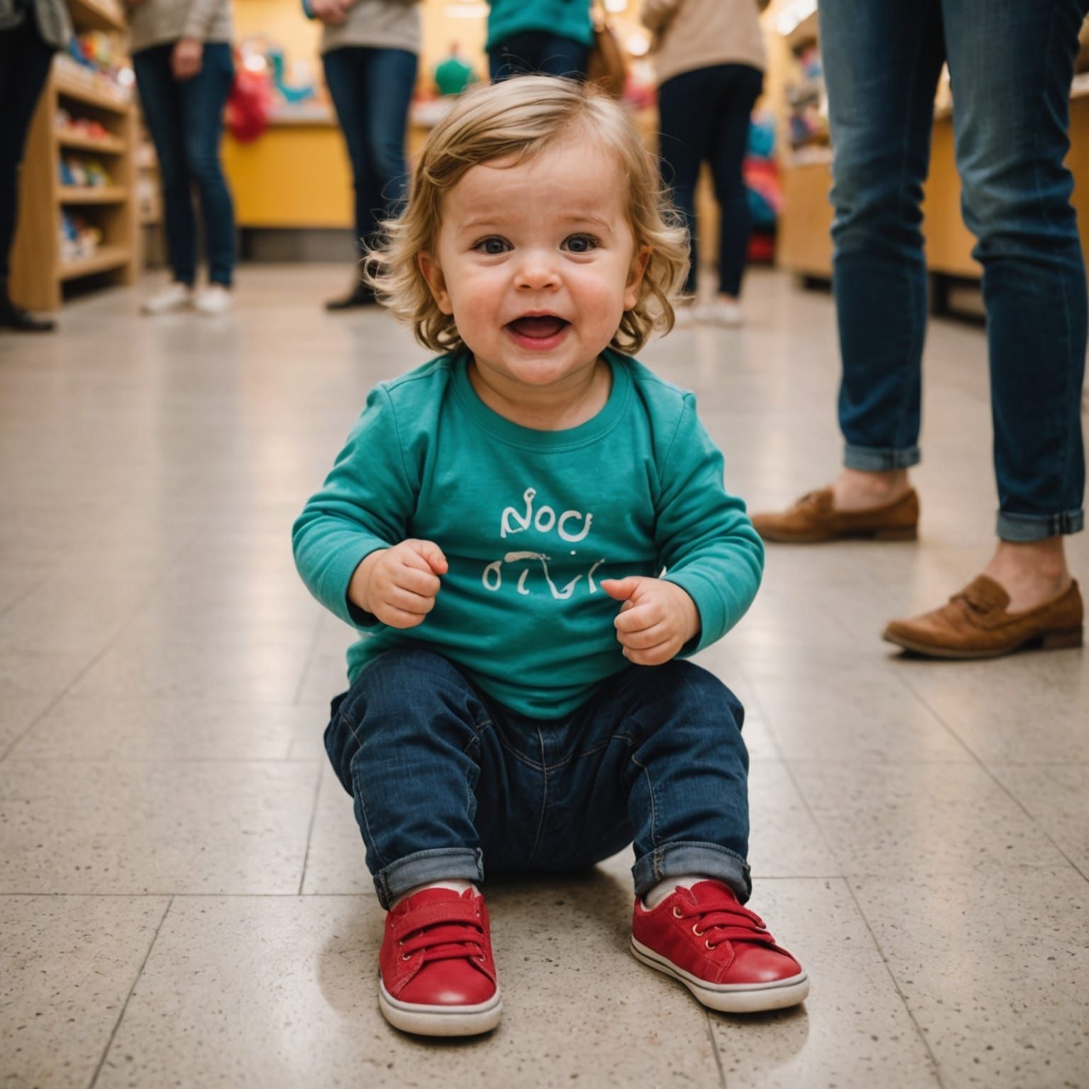 Mother and Toddler Moment of Defiance in the Midst of Love