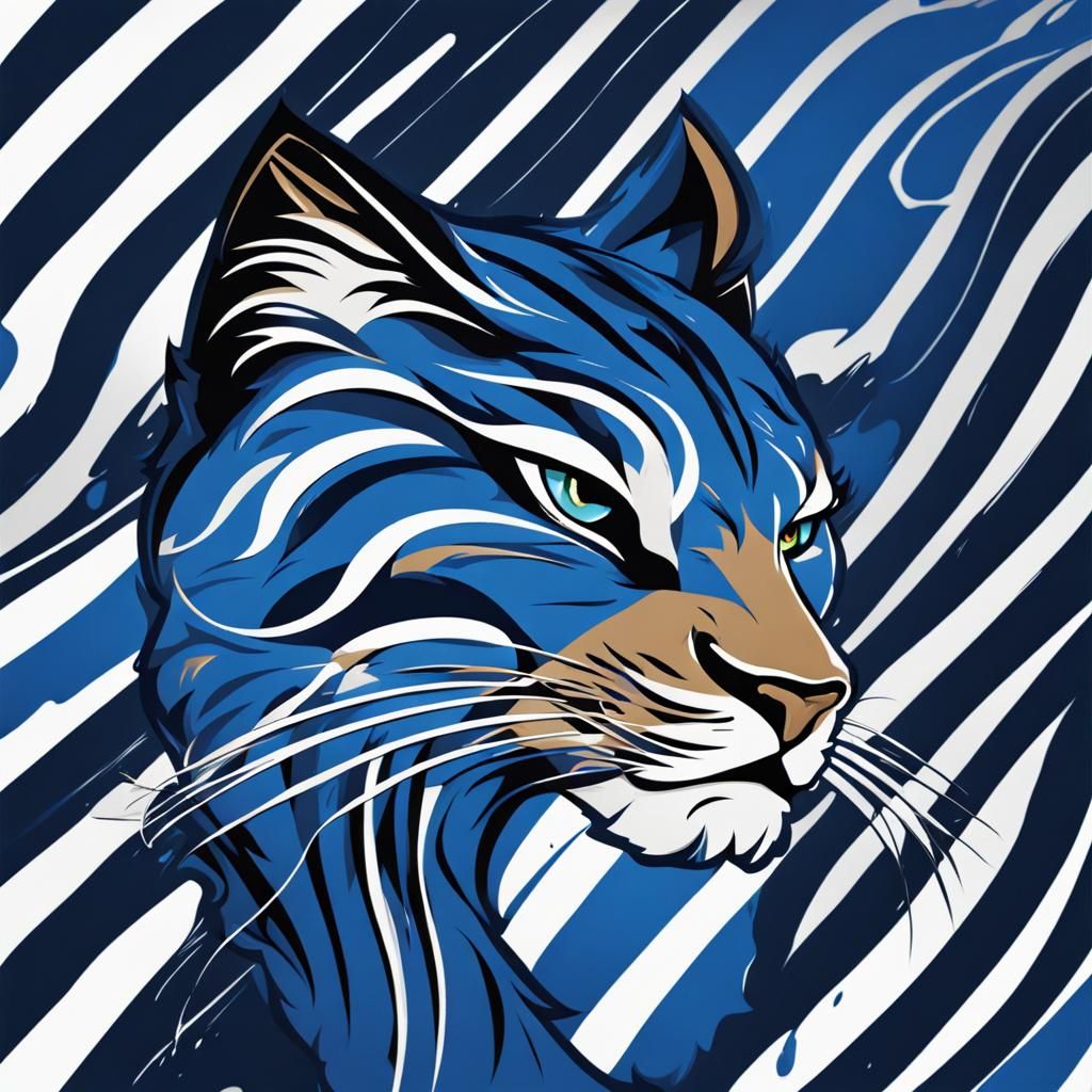 Kentucky Wildcats Logo: Feline Fusion in Matte Painting