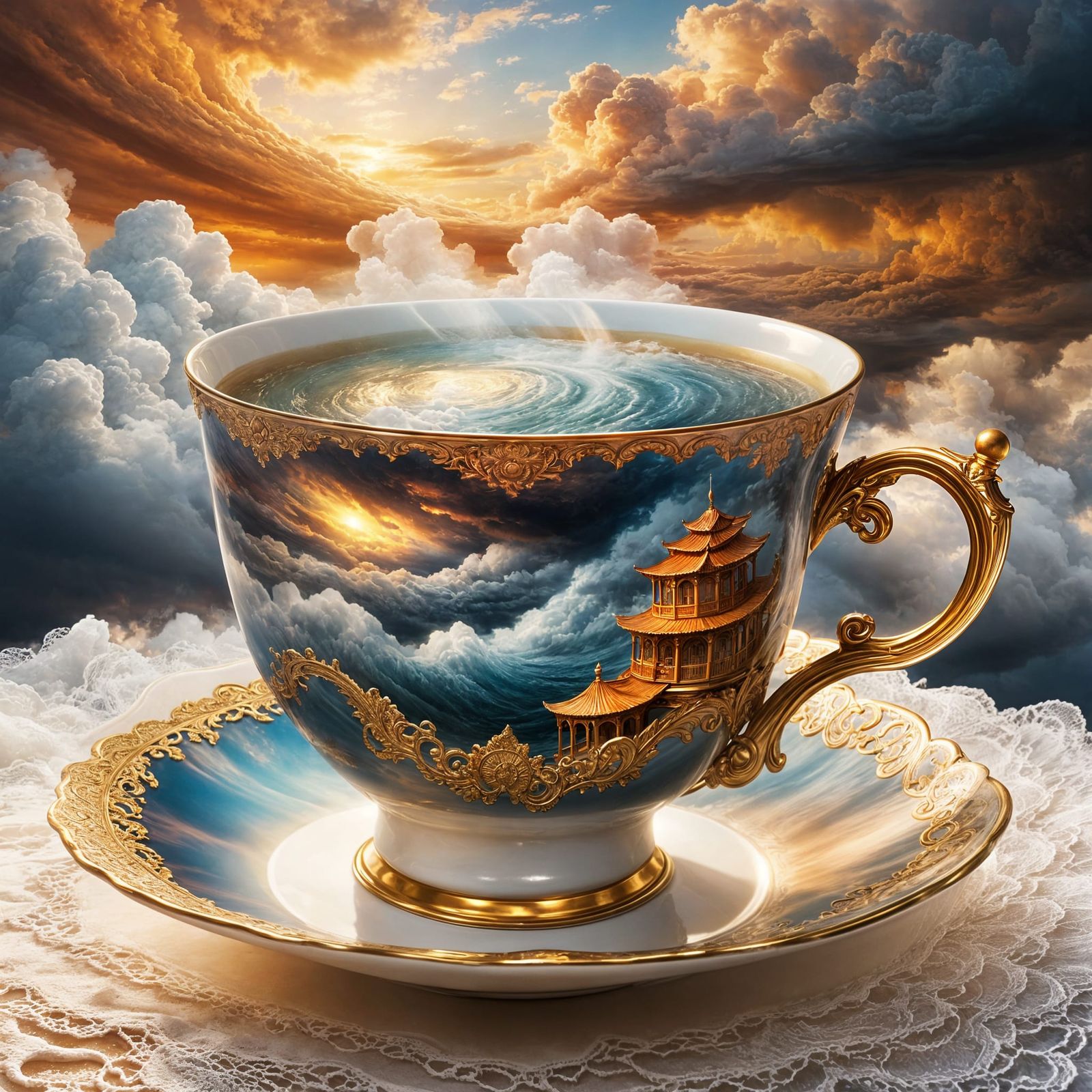 Storm in a Teacup: Detailed Matte Painting