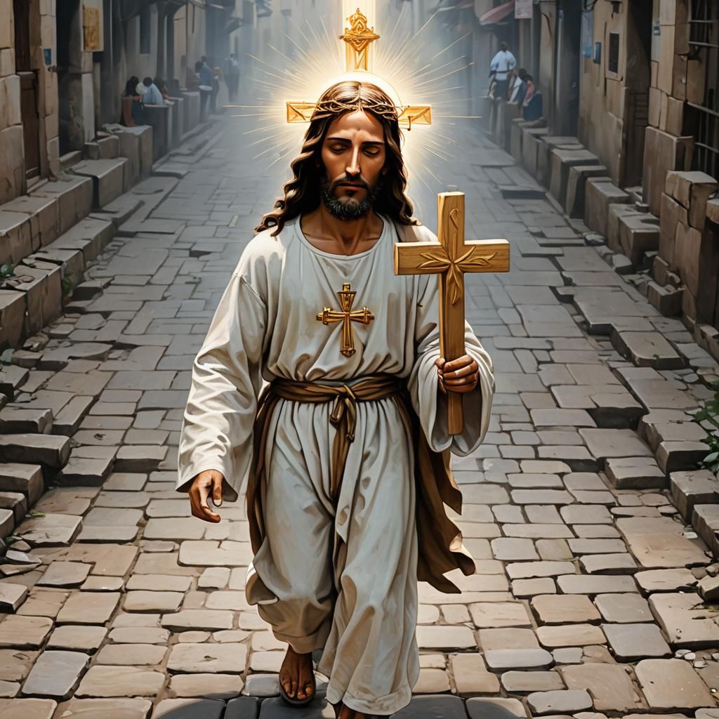 Cross Symbolizing Faith, Hope, and Salvation