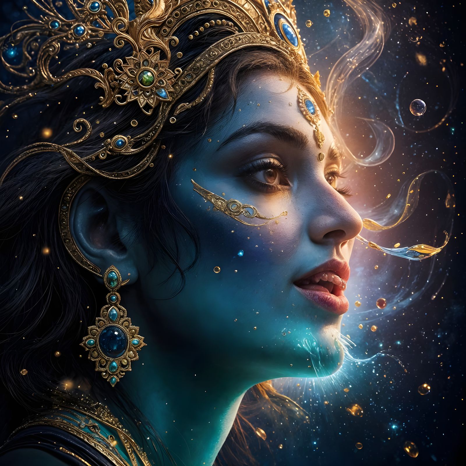 The Cosmic Maw in Hyperrealistic Style