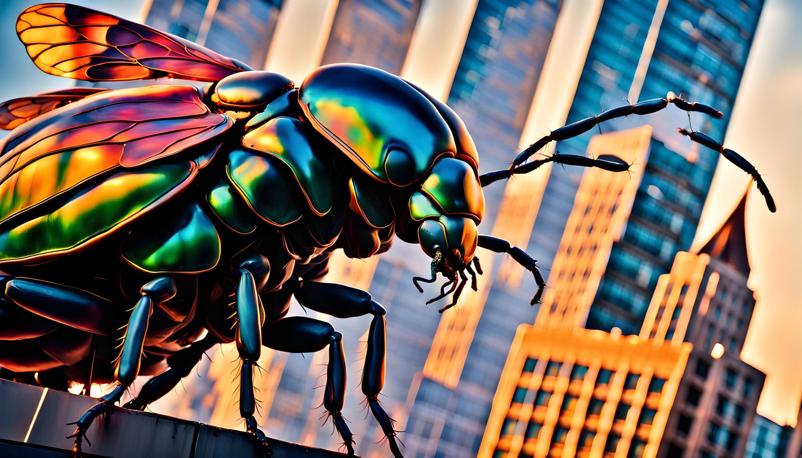 Futuristic Insect Metropolis