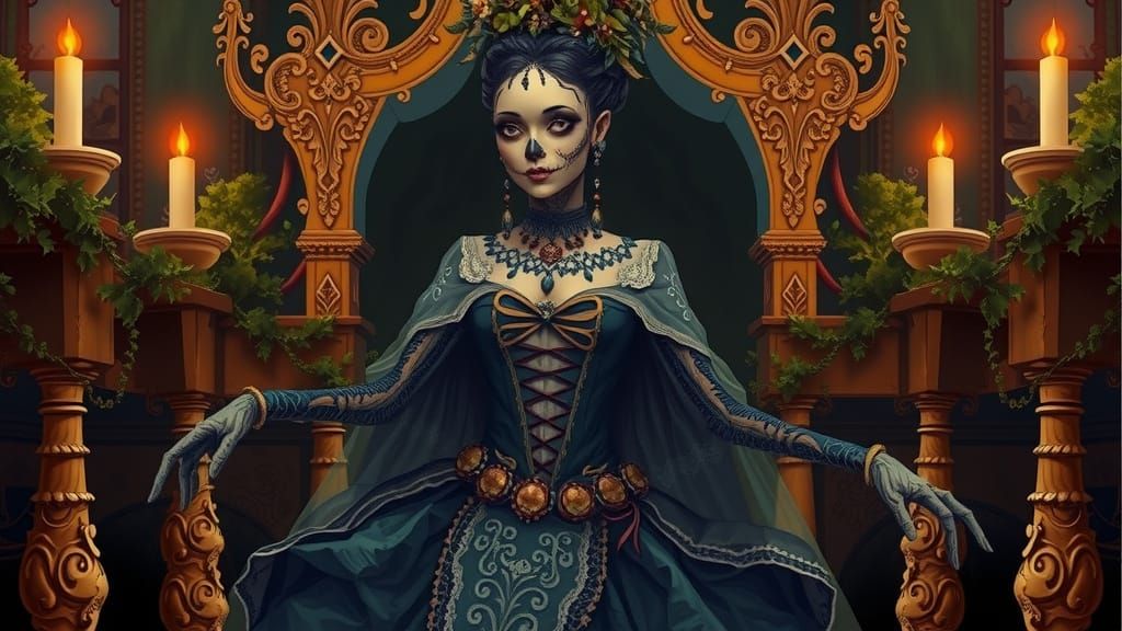 Voodoo Queen in Art Nouveau Style