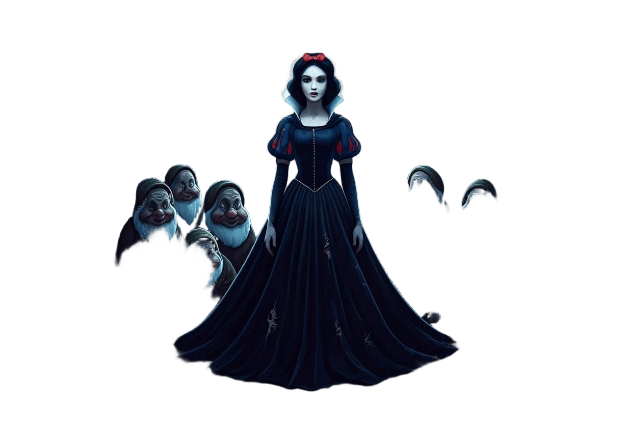 Snow White and the Seven Dwarfs in Dark Fantasy