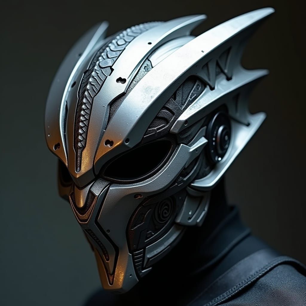 Futuristic Phantom Thief Mask in Cyberpunk Style