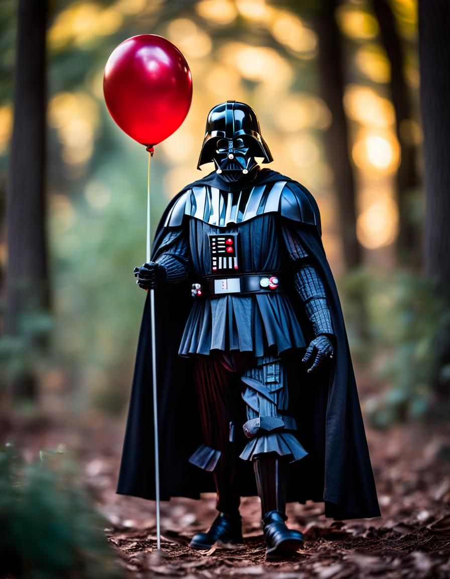 Darth Vader as Pennywise: Professional Photography
