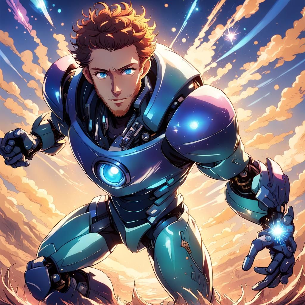 Jack Hodgins as Anime Character in Pixar Style