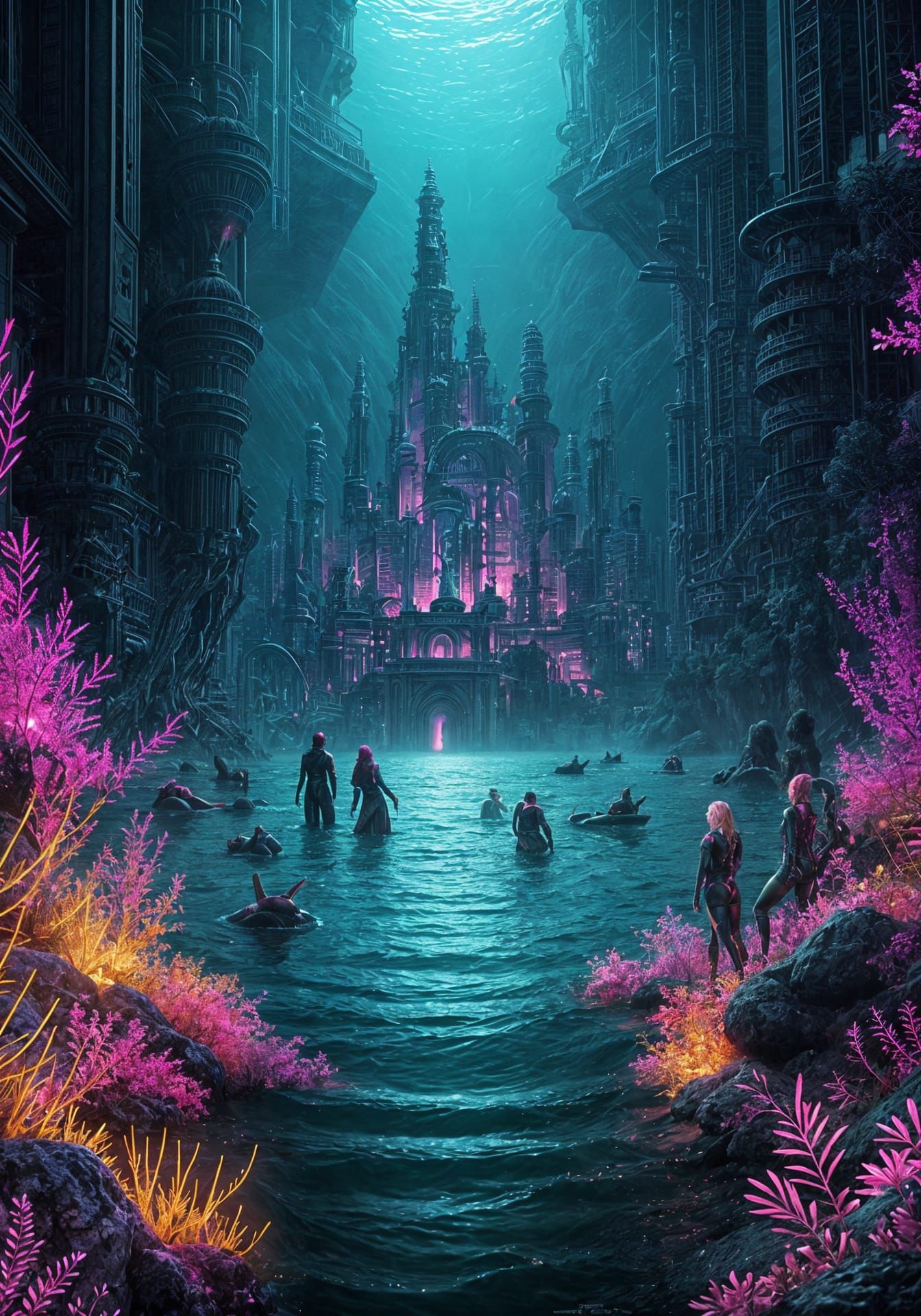 Sirens and Tritons Unite in a Fantastical Underwater Realm