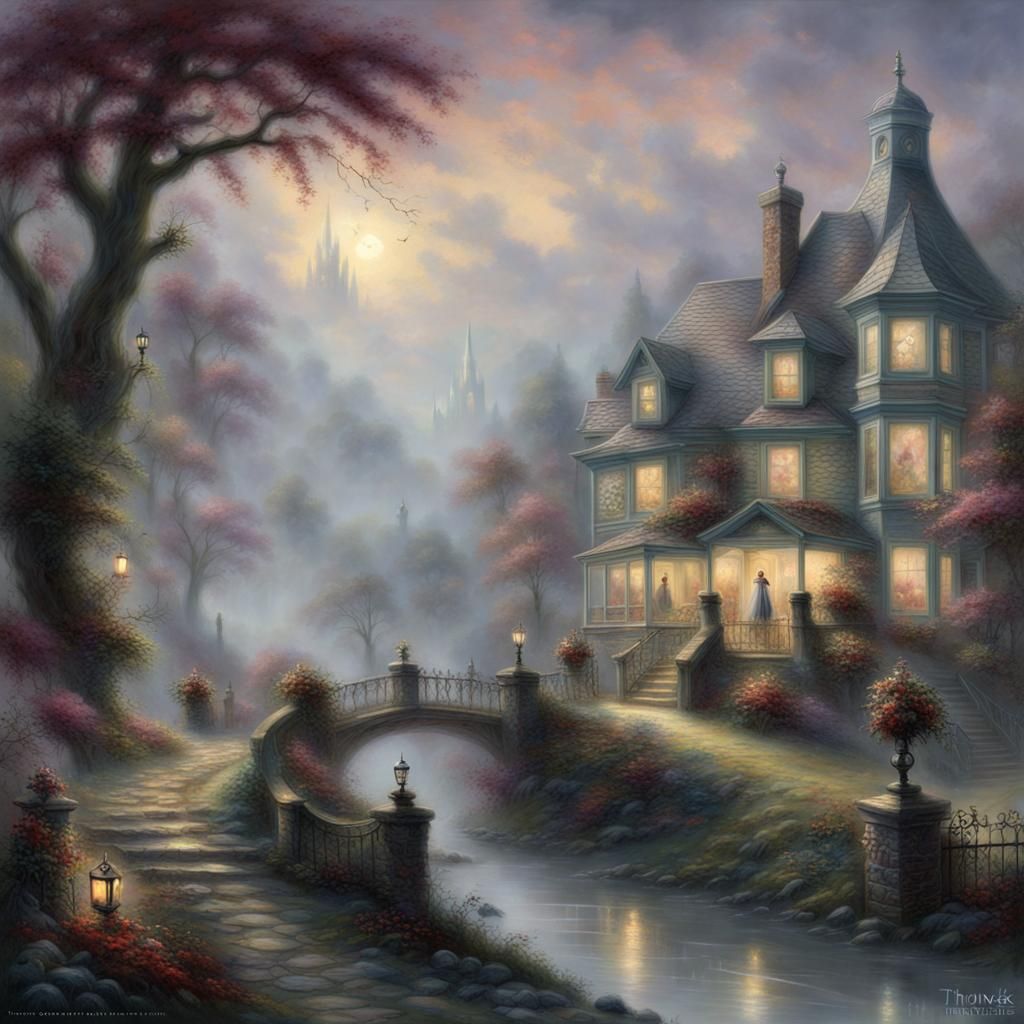 Ethereal Zombie in Mist, Luminist Fantasy Art