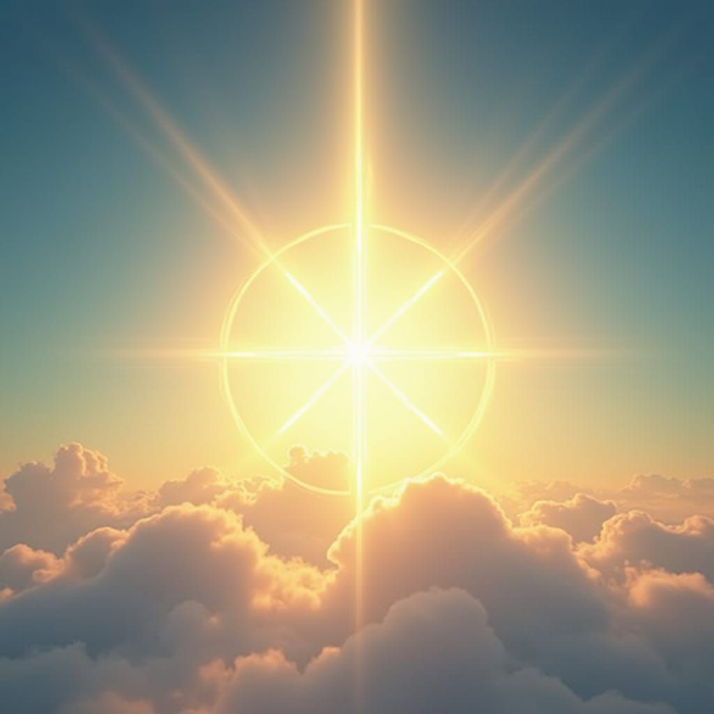 Divine Logo Radiates Heavenly Sunshine