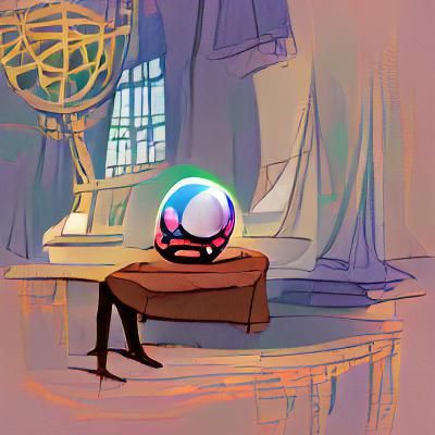 Pondering the Orb: A Minimalist AI Interpretation