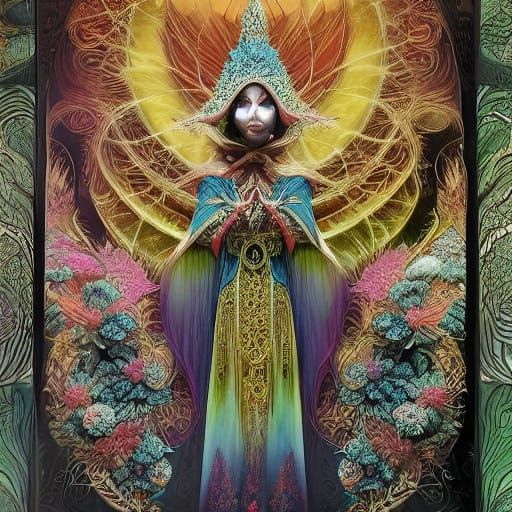 Thumbelina in Walnut Shell: Whimsical Macro Photo