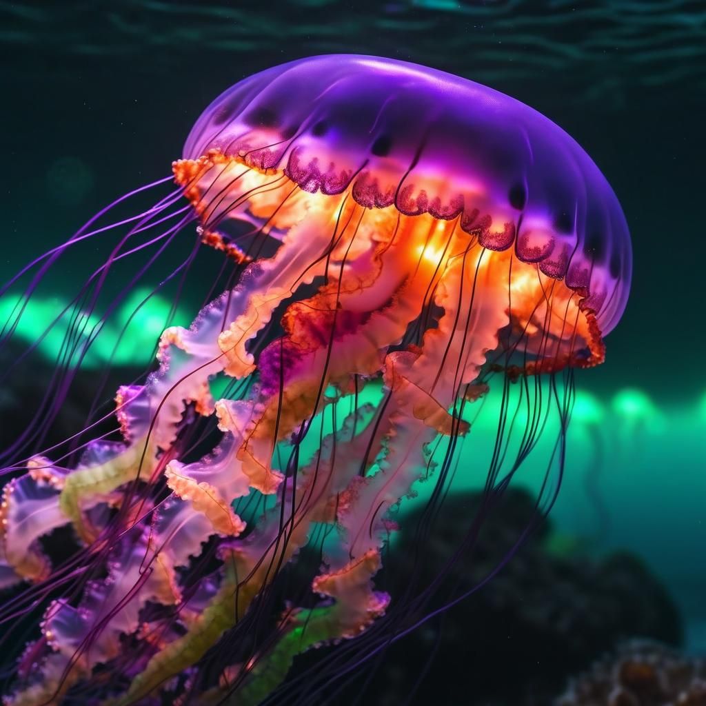 Bioluminescent Jellyfish Lights Up the Deep Sea