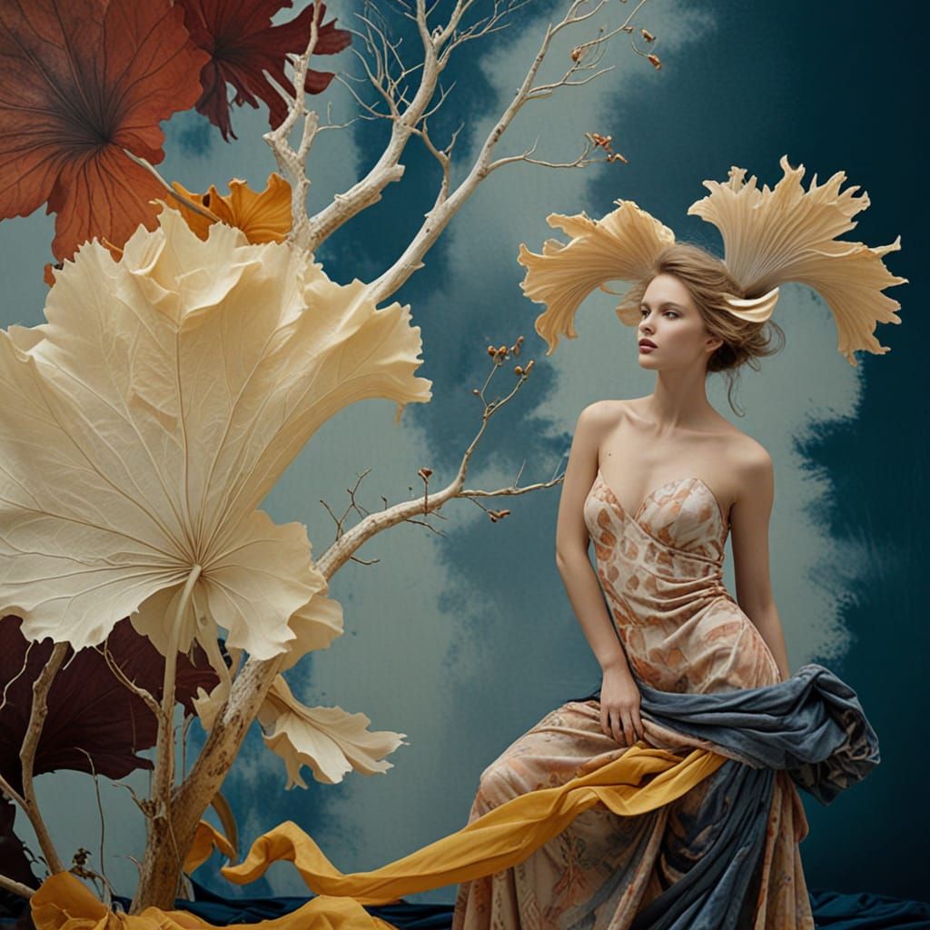 Ethereal Nature Scene in Soft Pastel Hues