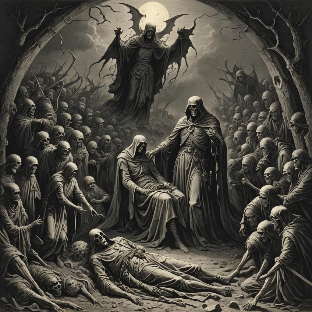 Birth of Death: A Gothic Horror Scene