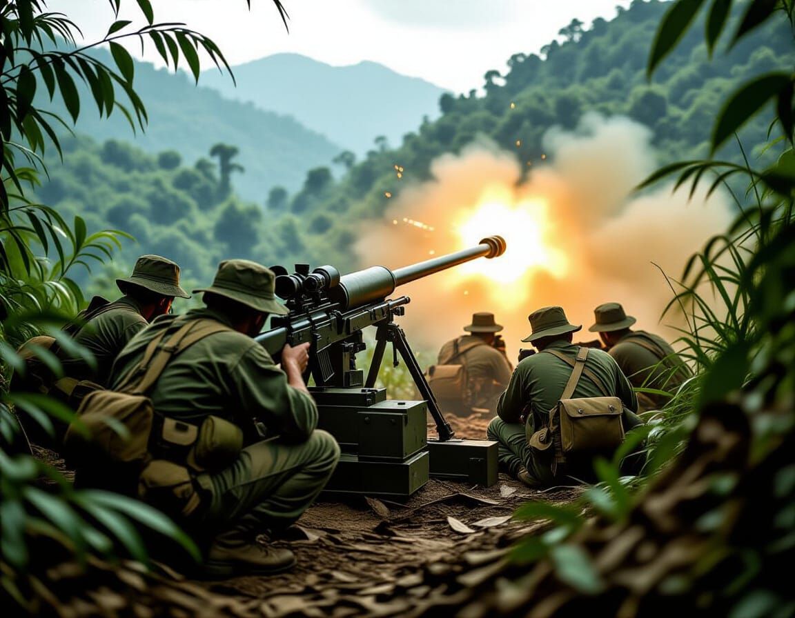 Vietnam War: 155MM Howitzer Battery in Action