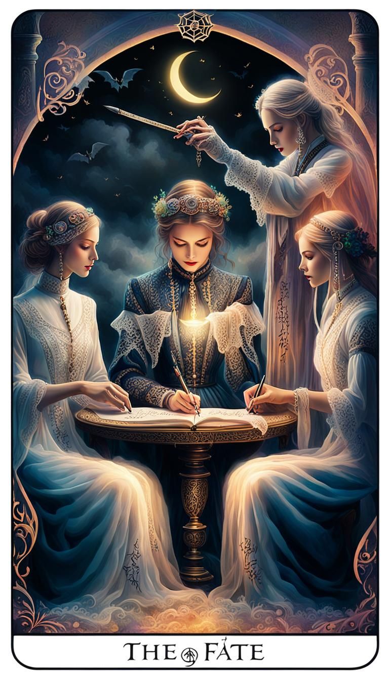 Mystical Hand Writes Fate in Surreal Art