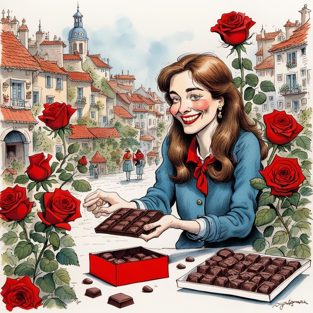 Romantic Proposal in Sergio Aragones Style