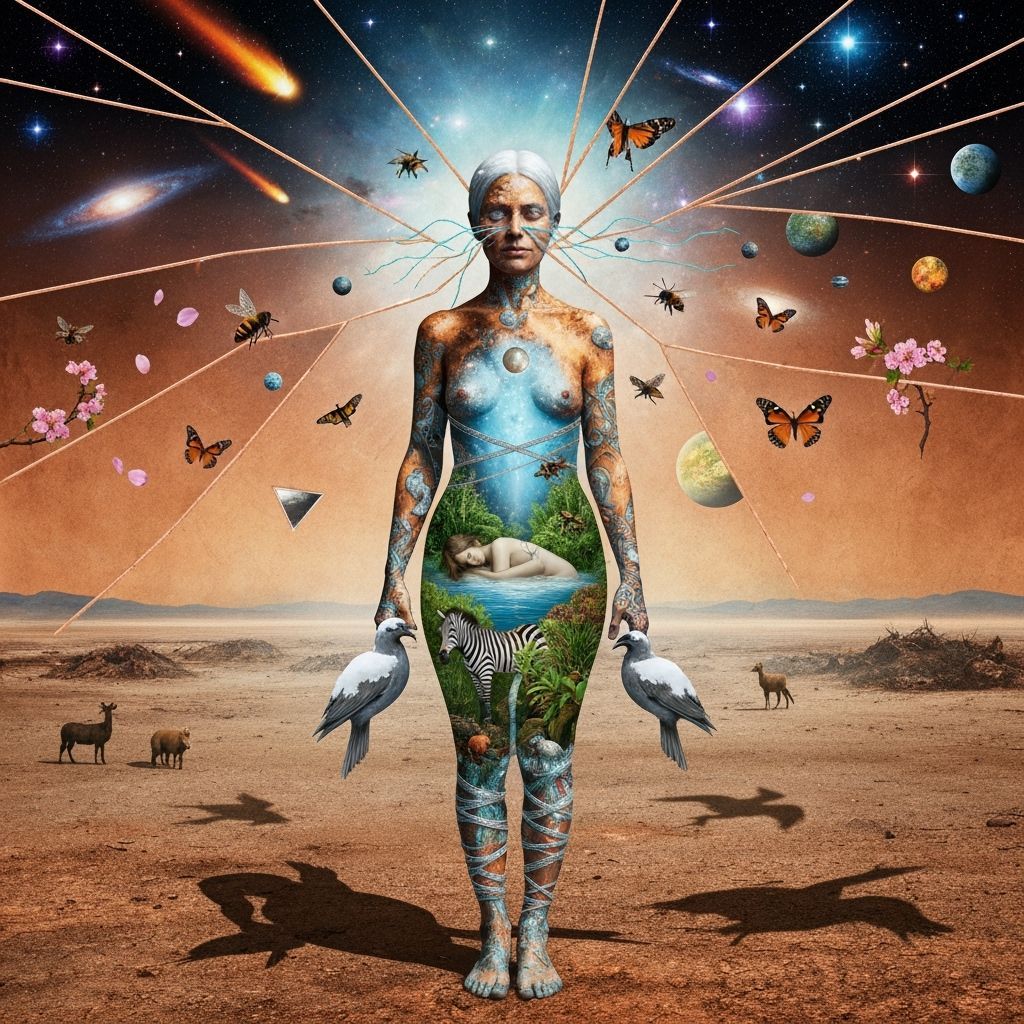 Mystical Shaman in Bioluminescent Oasis