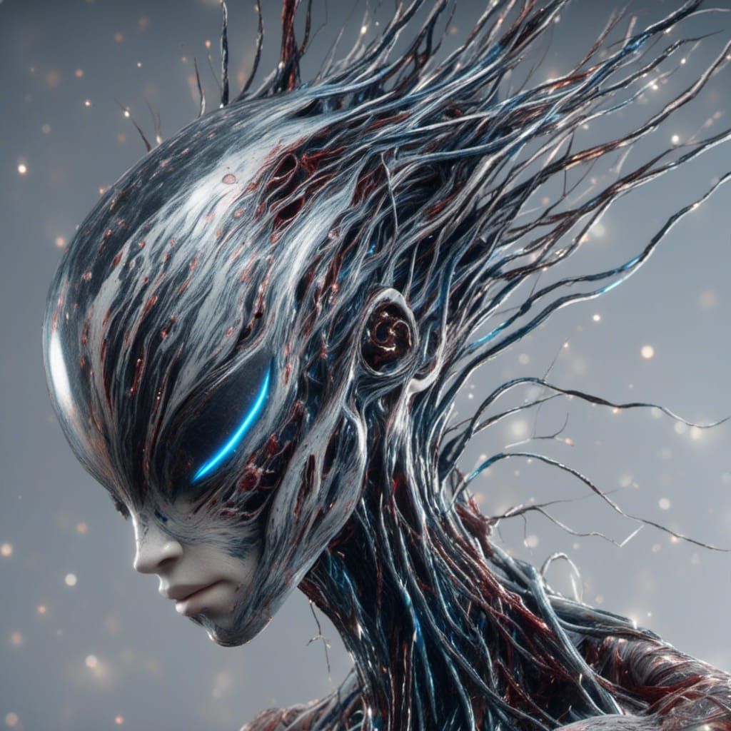 Hyperrealistic Alien Portrait: Ultradetailed Masterpiece