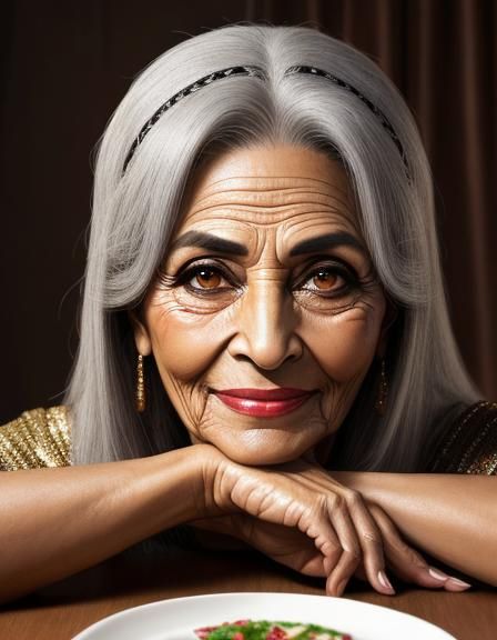 Intricately Detailed Portrait of an Egyptian Woman