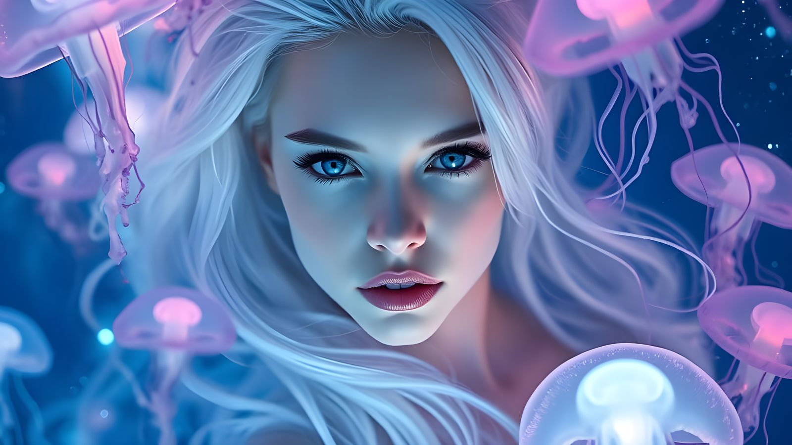 Hyper-Realistic Mermaid in Enchanted Ocean