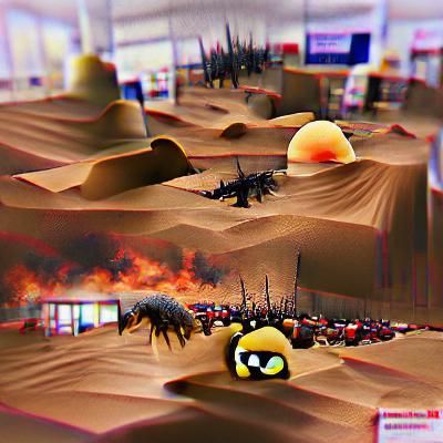 Apocalyptic Desert Landscape
